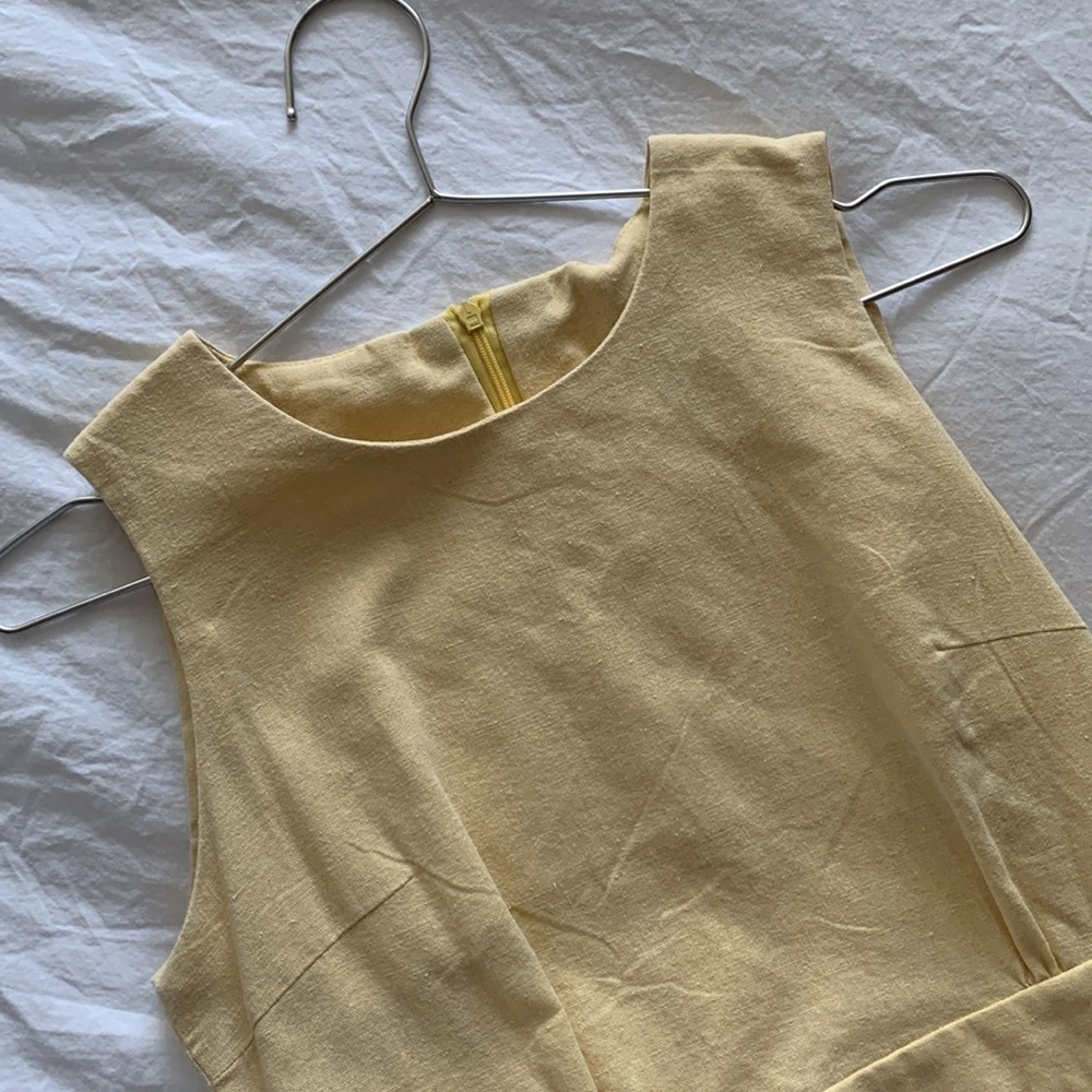 Item du Jour Yellow Linen Dress
